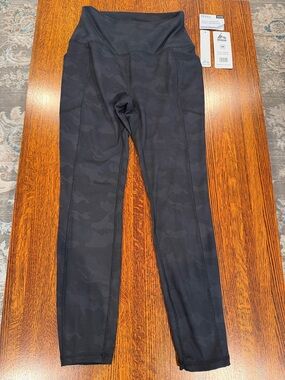 RBX Camo Black Side pockets Full Length leggings Style CR6887